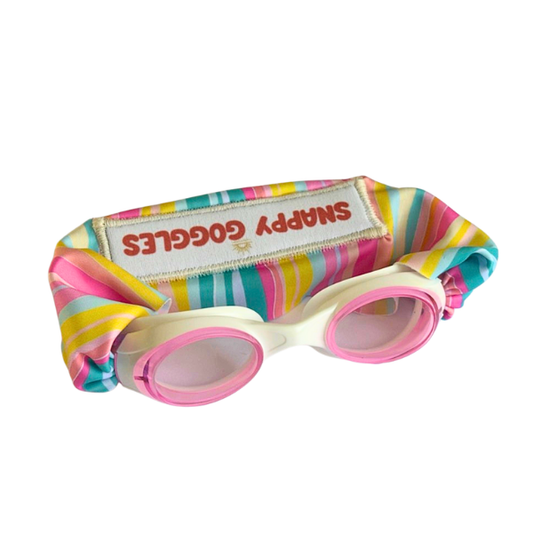 Boardwalk Brights Swim Goggles for Kids (Ages 3+) | Snappy Goggles