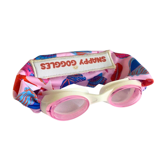 Seashell Social Swim Goggles for Kids (Ages 3+) | Snappy Goggles